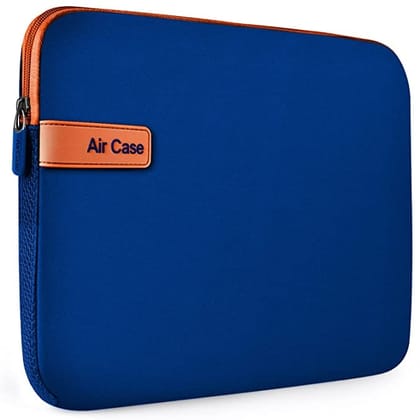 AirCase Protective Laptop Bag Sleeve fits Upto 14.1" Laptop/ MacBook, Wrinkle Free, Padded, Waterproof Light Neoprene case Cover Pouch, for Men & Women,Blue- 6 Months Warranty