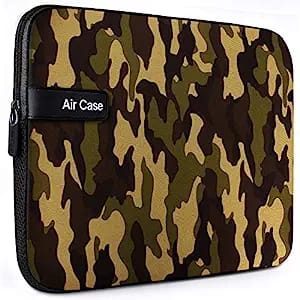 AirCase Protective Laptop Bag Sleeve fits Upto 13.3" Laptop/ MacBook, Wrinkle Free, Padded, Waterproof Light Neoprene case Cover Pouch, for Men & Women, Camouflage- 6 Months Warranty