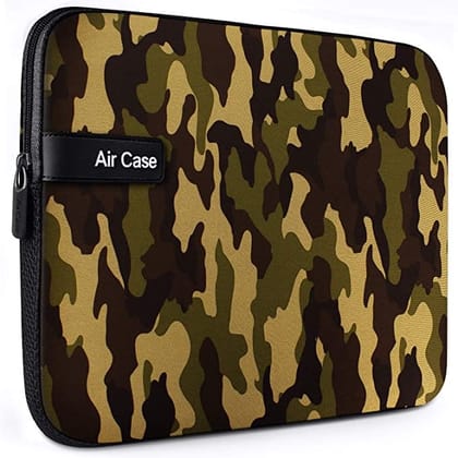 AirCase Laptop Bag Sleeve case Cover for 11.6” Laptop/MacBook/iPad, Office Laptop Bag for Men & Women, Waterproof & wrinklefree Light Neoprene, Camouflage- 6 Months Warranty