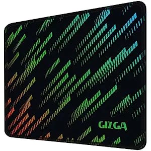 GIZGA essentials (29cm x 24cm Gaming Mouse Pad, Laptop Desk Mat, Computer Mouse Pad with Smooth Mouse Control, Mercerized Surface, Antifray Stitched Embroidery Edges, Anti-Slip Rubber Base