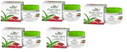 Kudos Aloevera Fairness Gel Chandan Kesar | 100G | Pack of 5