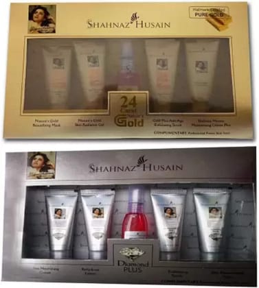 Shahnaz Husain Shahnaz_Husain Gold and Diamond facial kit 95 g (Set of 10) (10 x 9.5 g)