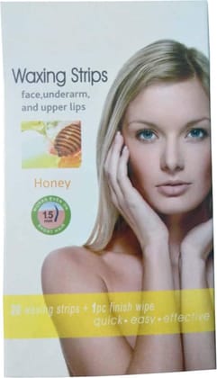 Hair Removal Wax Strips For Women (Face Underarm) (Honey)