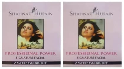 Shahnaz PROFESSIONAL POWER - 7 Step Facial Kit (Signature Facial) - Pack of 2