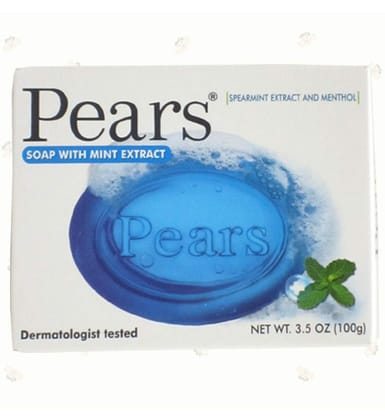 Pears Soap with Mint Extract(Spearmint Extract and Menthol)