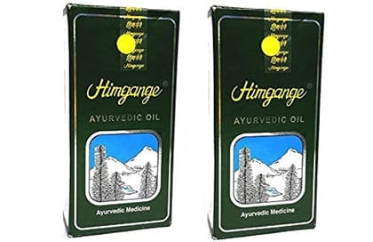 Himgange Ayurvedic oil, Black, 200 ml, Pack of 2