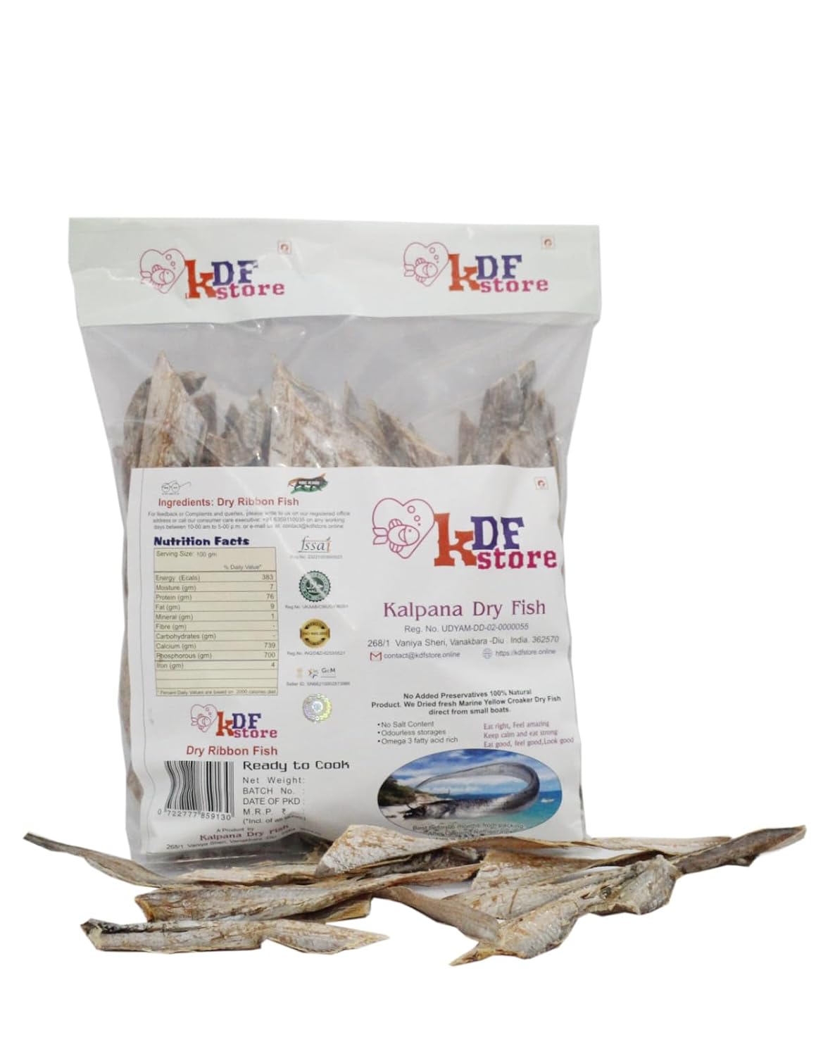 Ribbon Dry Fish ( Bagi )  Arabian Seafood - 500GM