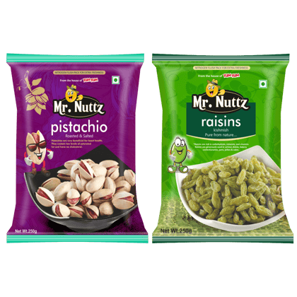Mr. Nuttz Pistachios & Raisins 500g (2 x 250g)