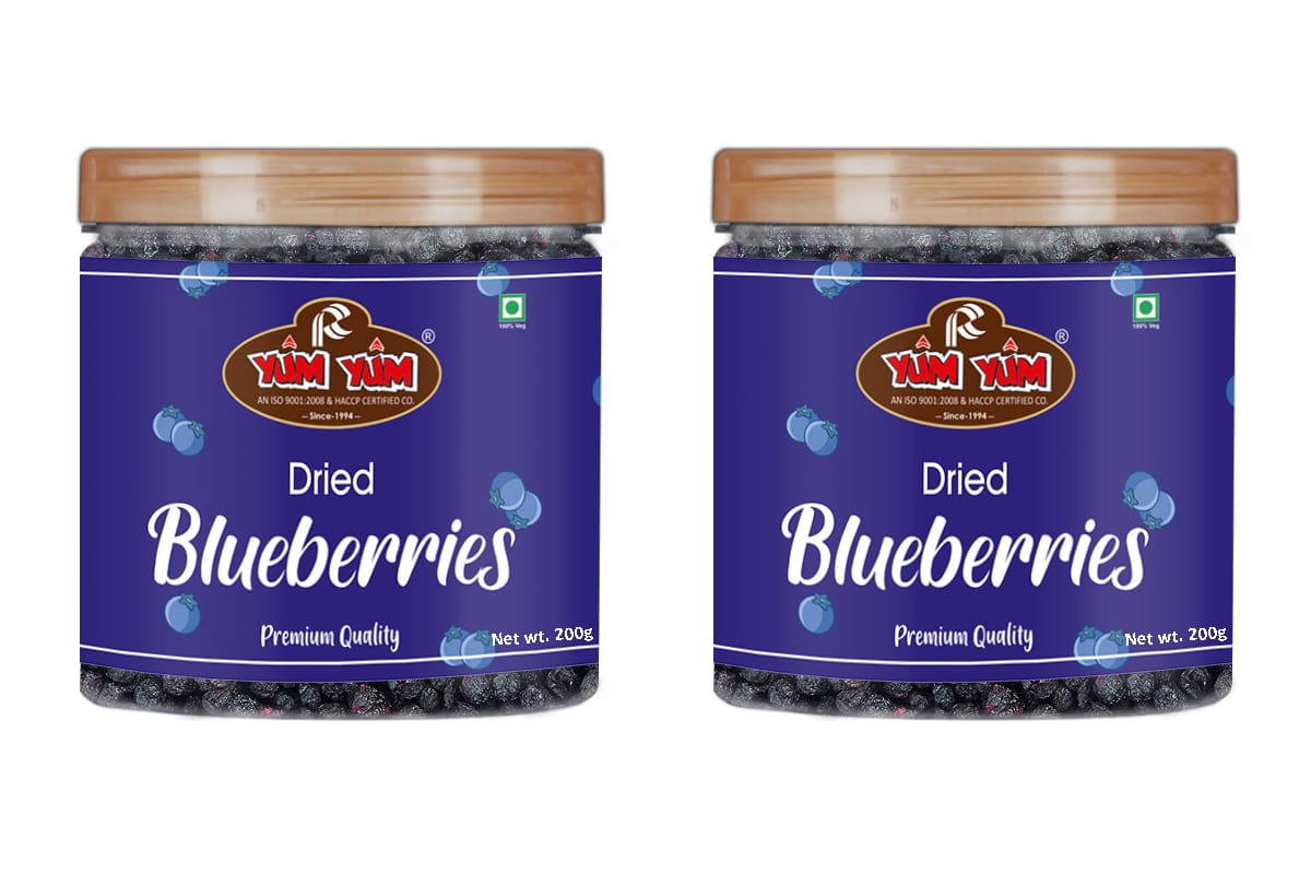 Yum Yum Dried Blueberries 400g (2 x 200g)