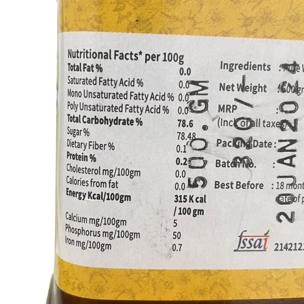 Natural Wild Honey 500gm