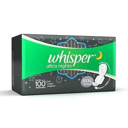 Whisper Ultra Nights XXXL 10 Sanitary Pad