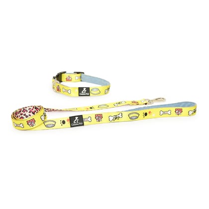 Fashion Yellow Mellow Dog Collar Set