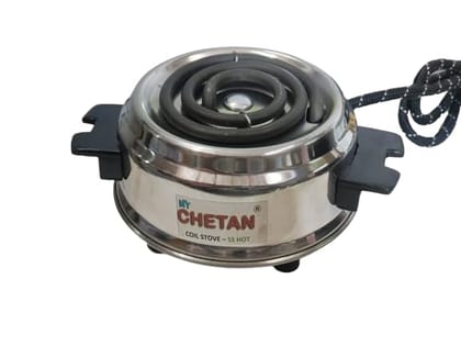 MyChetan Smallest Portable Coil Electric Stove 500 watt | Electric Cooking Heater | 500 WATT STAINLESS STEEL