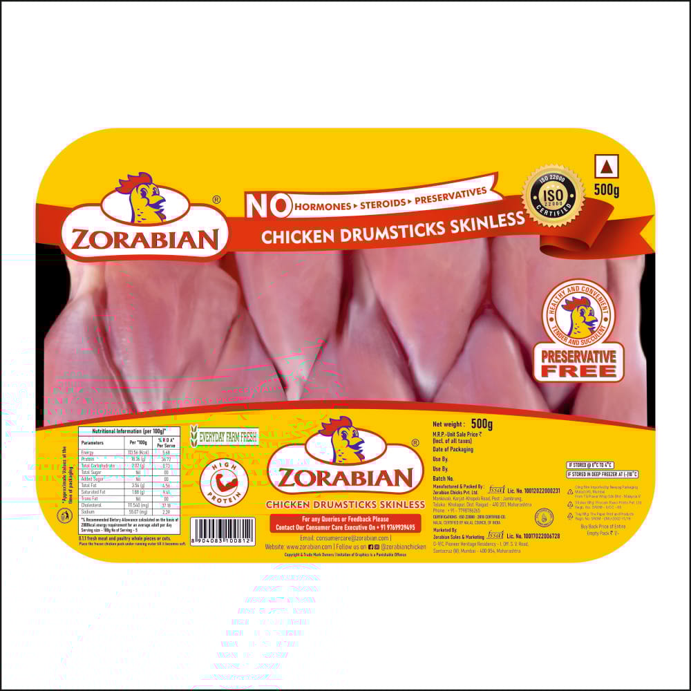 Zorabian Chicken Drumsticks Skinless