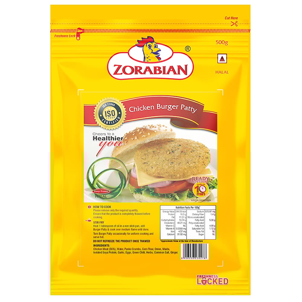 Zorabian Chicken Burger Patty