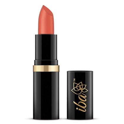 Iba Pure Lips Moisturizing Lipstick Shade A55 Peach Sparkle, 4g | Intense Colour | Highly Pigmented and Creamy Long Lasting | Glossy Finish | Enriched with Vitamin E | 100% Natural, Vegan & Cruelty Free