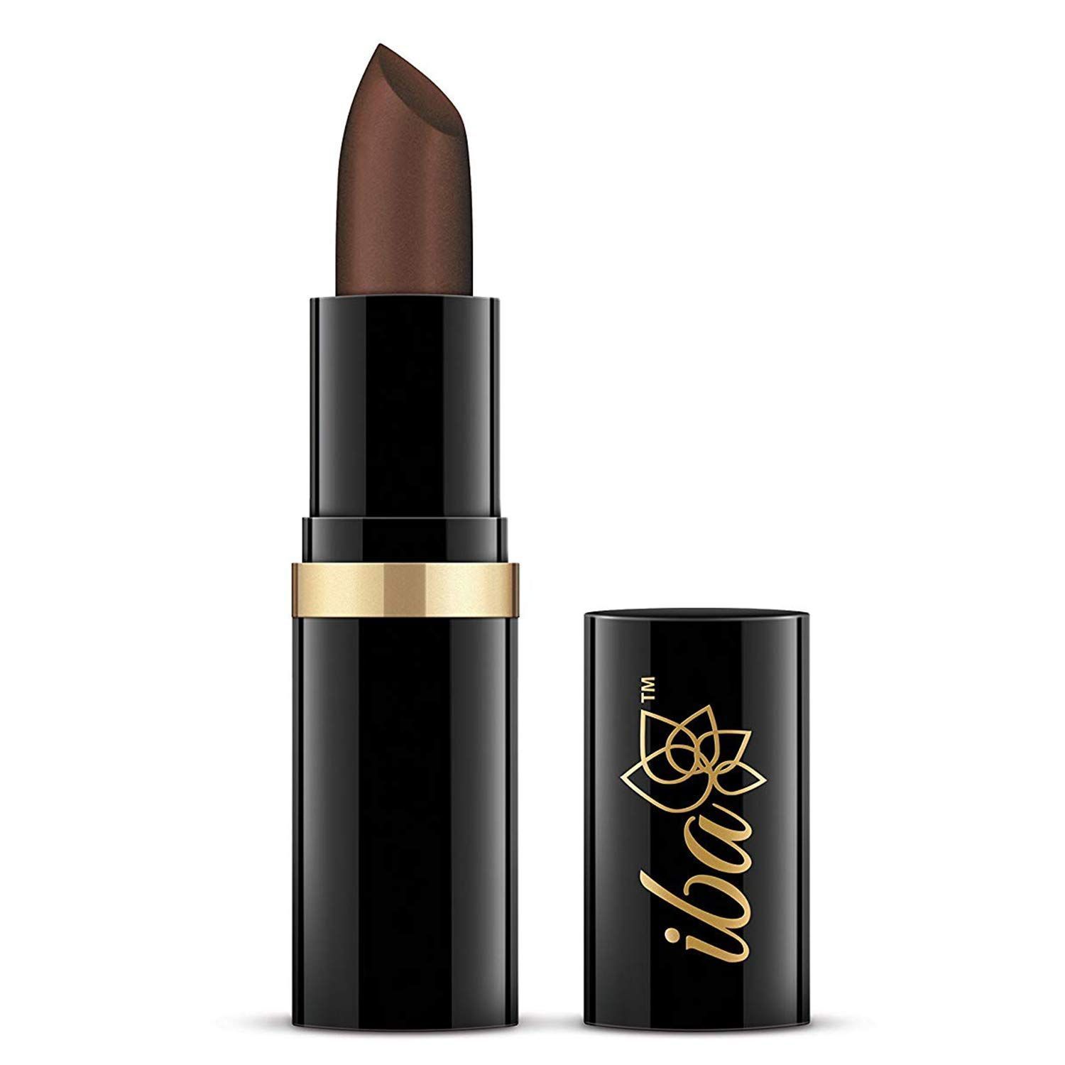 Iba Pure Lips Moisturizing Lipstick Shade A35 Dark Chocolate, 4g | Intense Colour | Highly Pigmented and Creamy Long Lasting | Glossy Finish | Enriched with Vitamin E | 100% Natural, Vegan & Cruelty Free