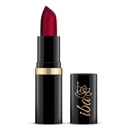 Iba Pure Lips Moisturizing Lipstick Shade A65 Ruby Touch, 4g | Intense Colour | Highly Pigmented and Creamy Long Lasting | Glossy Finish | Enriched with Vitamin E | 100% Natural, Vegan & Cruelty Free