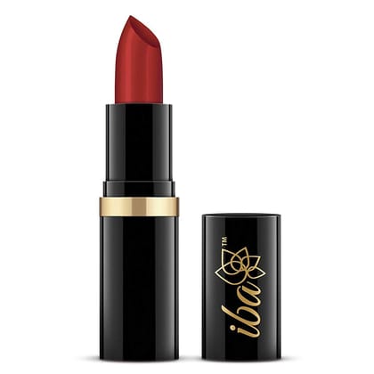 Iba Pure Lips Moisturizing Lipstick Shade A60 Cherry Red, 4g | Intense Colour | Highly Pigmented and Creamy Long Lasting | Glossy Finish | Enriched with Vitamin E | 100% Natural, Vegan & Cruelty Free