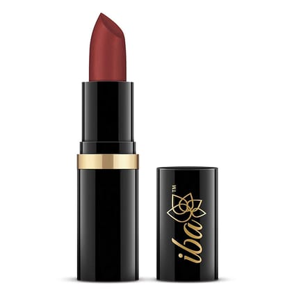 Iba Pure Lips Moisturizing Lipstick Shade A50 Dusky Rose, 4g | Intense Colour | Highly Pigmented and Creamy Long Lasting | Glossy Finish | Enriched with Vitamin E | 100% Natural, Vegan & Cruelty Free