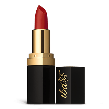 Iba Long Stay Matte Lipstick Shade M10 Red Brick, 4g | Intense Colour | Highly Pigmented and Long Lasting Matte Finish | Enriched with Vitamin E | 100% Natural, Vegan & Cruelty Free