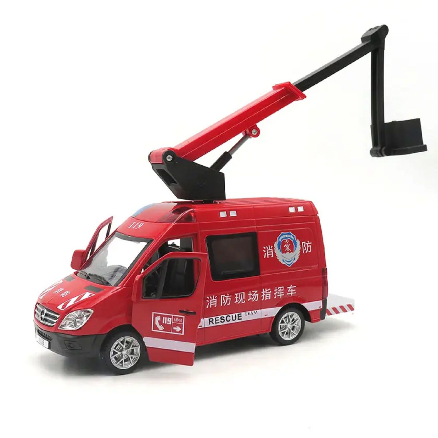 KTRS ENTERPRISE High Quality Pull Back Toy Truck Diecast Fire Truck Die Cast Toy