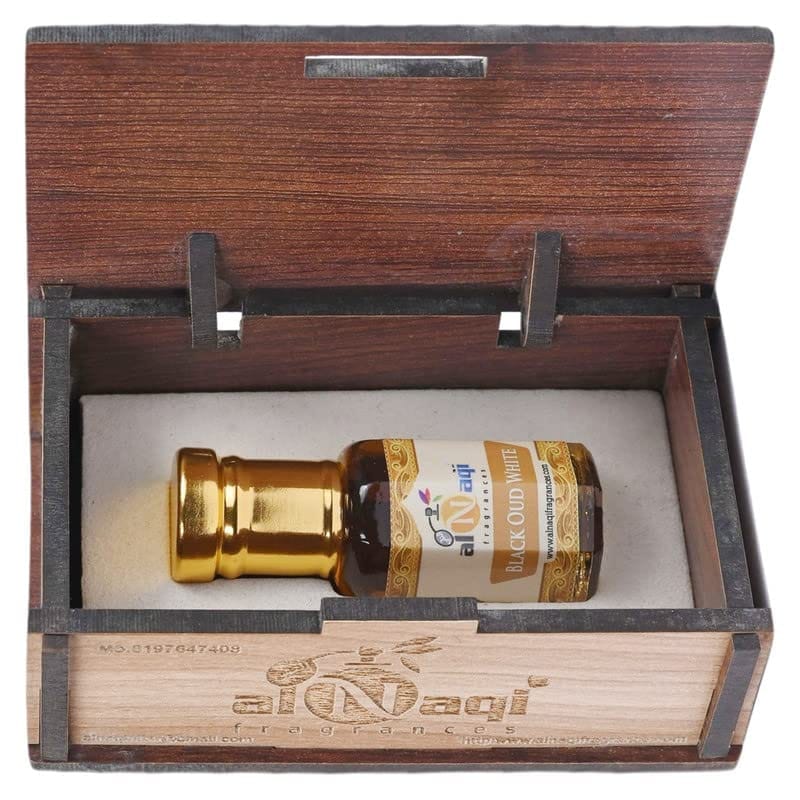 alNaqi Black Oud White attar -6ml| For Men And Women | Pack Of 1 | Original & 24 Hours Long Lasting Fragrance | Most Wanted Arabian Aroma | (unisex) |