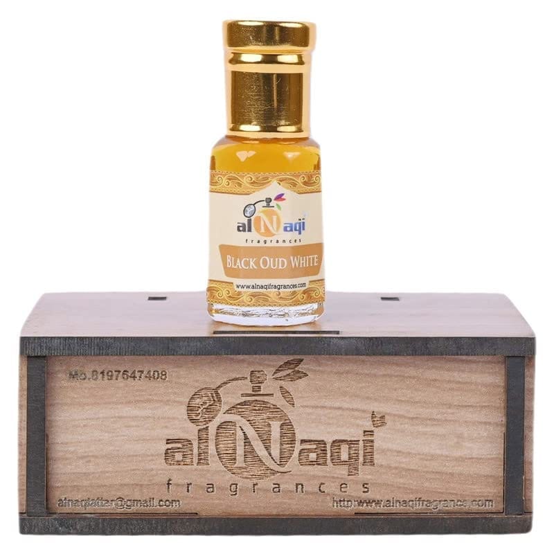 alNaqi Black Oud White attar -6ml| For Men And Women | Pack Of 1 | Original & 24 Hours Long Lasting Fragrance | Most Wanted Arabian Aroma | (unisex) |