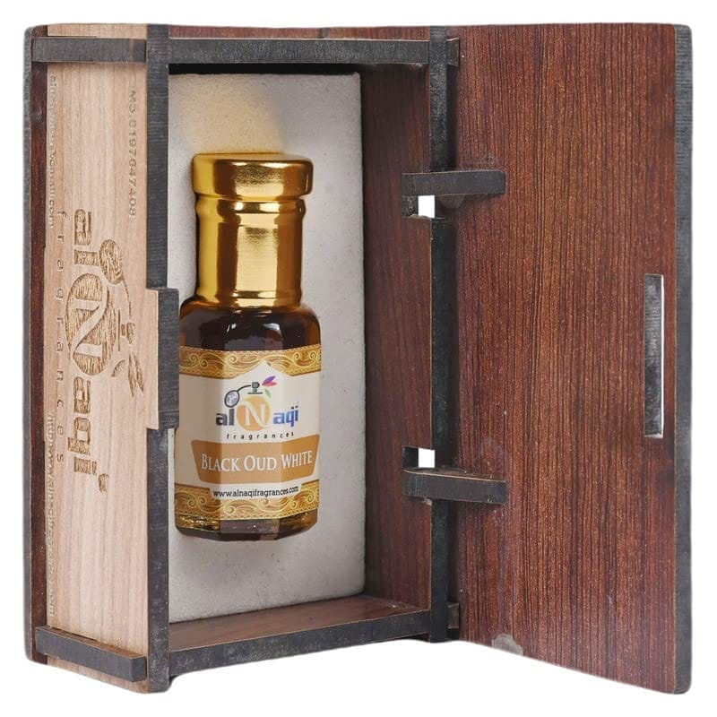 alNaqi Black Oud White attar -6ml| For Men And Women | Pack Of 1 | Original & 24 Hours Long Lasting Fragrance | Most Wanted Arabian Aroma | (unisex) |