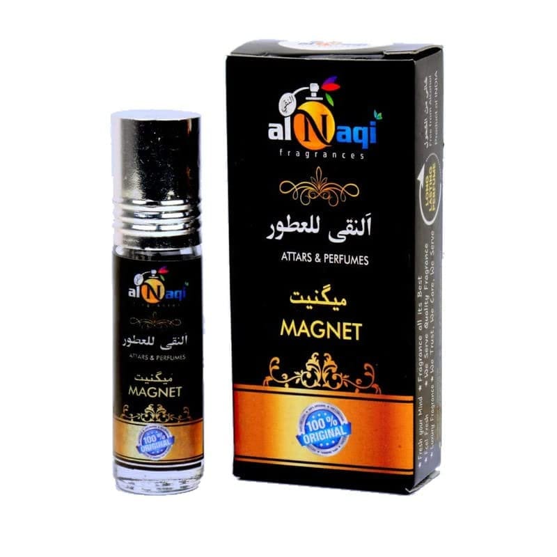 alNaqi Fragrances Attar Collection Gift Set | 6 different types of Fragrances | 6ml Each |Hina Attar |Mysore Sandal Attar | Taj Al Oud Attar | Chocolate Attar | Magnet Attar |