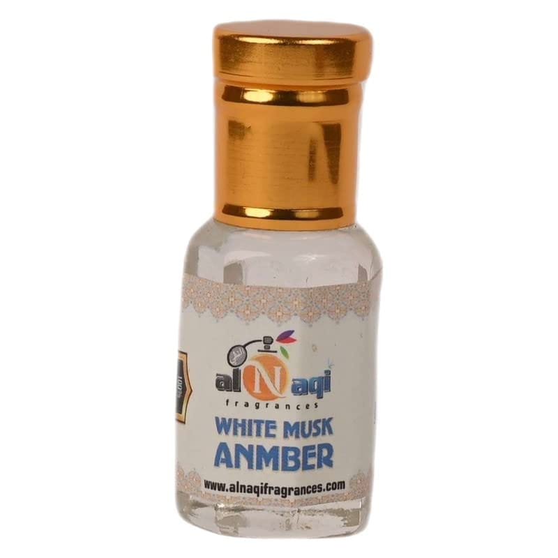 alNaqi WHITE MUSK ANMBER Attar-6ml | For Men And Women | Pack Of 1 | Original & 24 Hours Long Lasting Fragrance | Most Wanted Arabian Aroma | (unisex) |