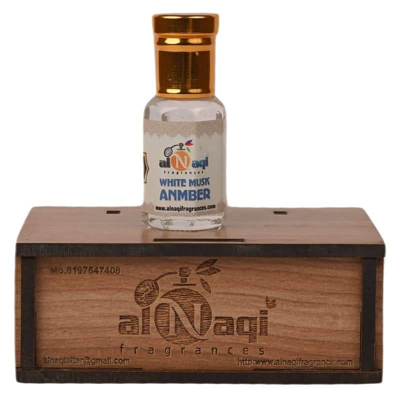 alNaqi WHITE MUSK ANMBER Attar-6ml | For Men And Women | Pack Of 1 | Original & 24 Hours Long Lasting Fragrance | Most Wanted Arabian Aroma | (unisex) |
