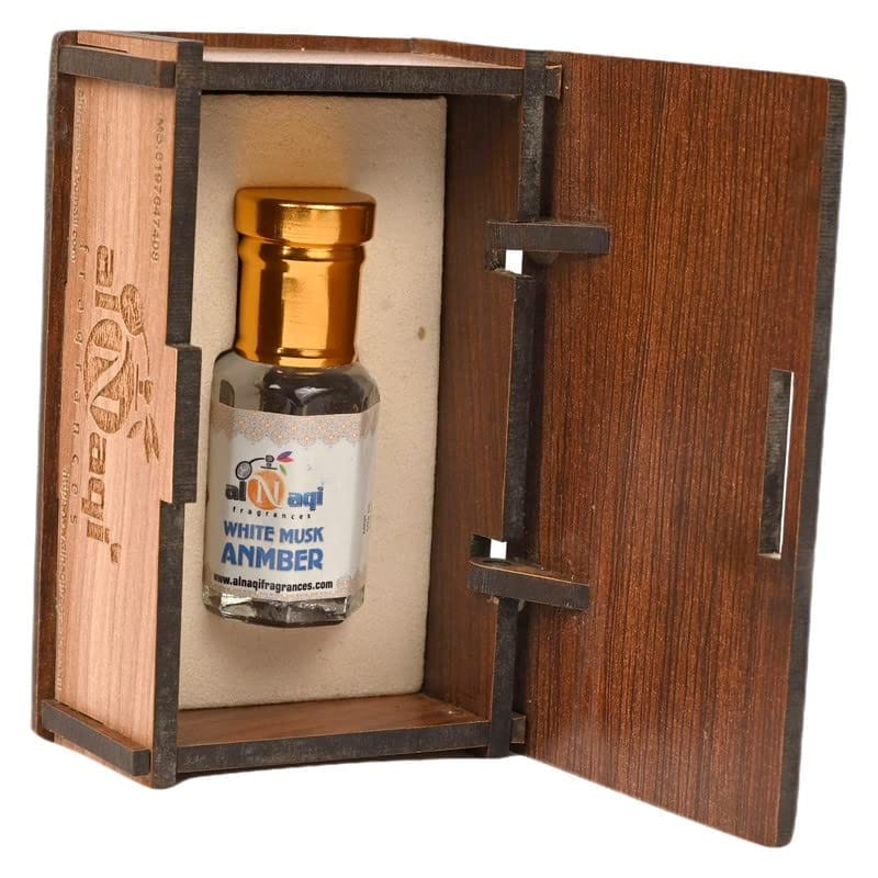 alNaqi WHITE MUSK ANMBER Attar-6ml | For Men And Women | Pack Of 1 | Original & 24 Hours Long Lasting Fragrance | Most Wanted Arabian Aroma | (unisex) |