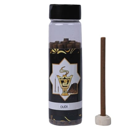 alNaqi OUDI stics-50gm |Incense Sticks| Organic Incense Sticks | 100% Natural and Charcoal Free Sticks for Room |(20 Sticks in a Pack) Floral Fragrance