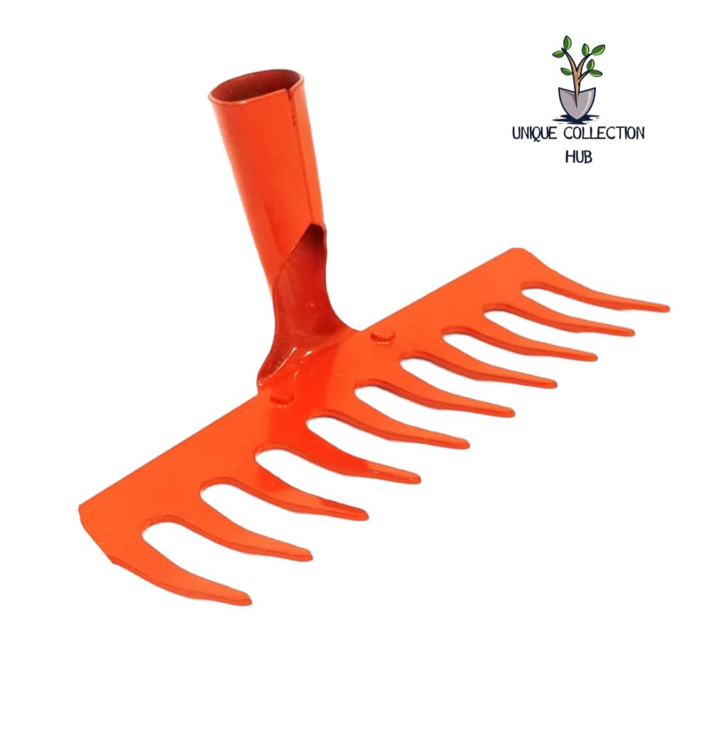 12-tine Garden Rake, Steel Tines with Solid Steel Handle for Heavy Duty ...