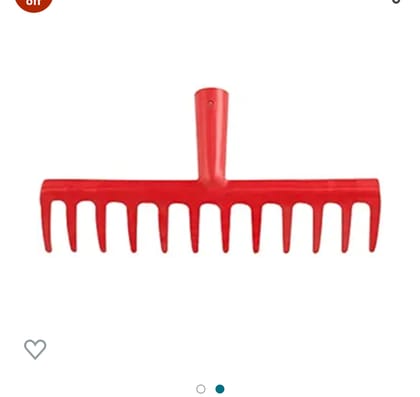 12-tine Garden Rake, Steel Tines with Solid Steel Handle for Heavy Duty Use 12-tine Garden Rake, Steel Tines with Solid Steel Handle for Heavy Duty Use