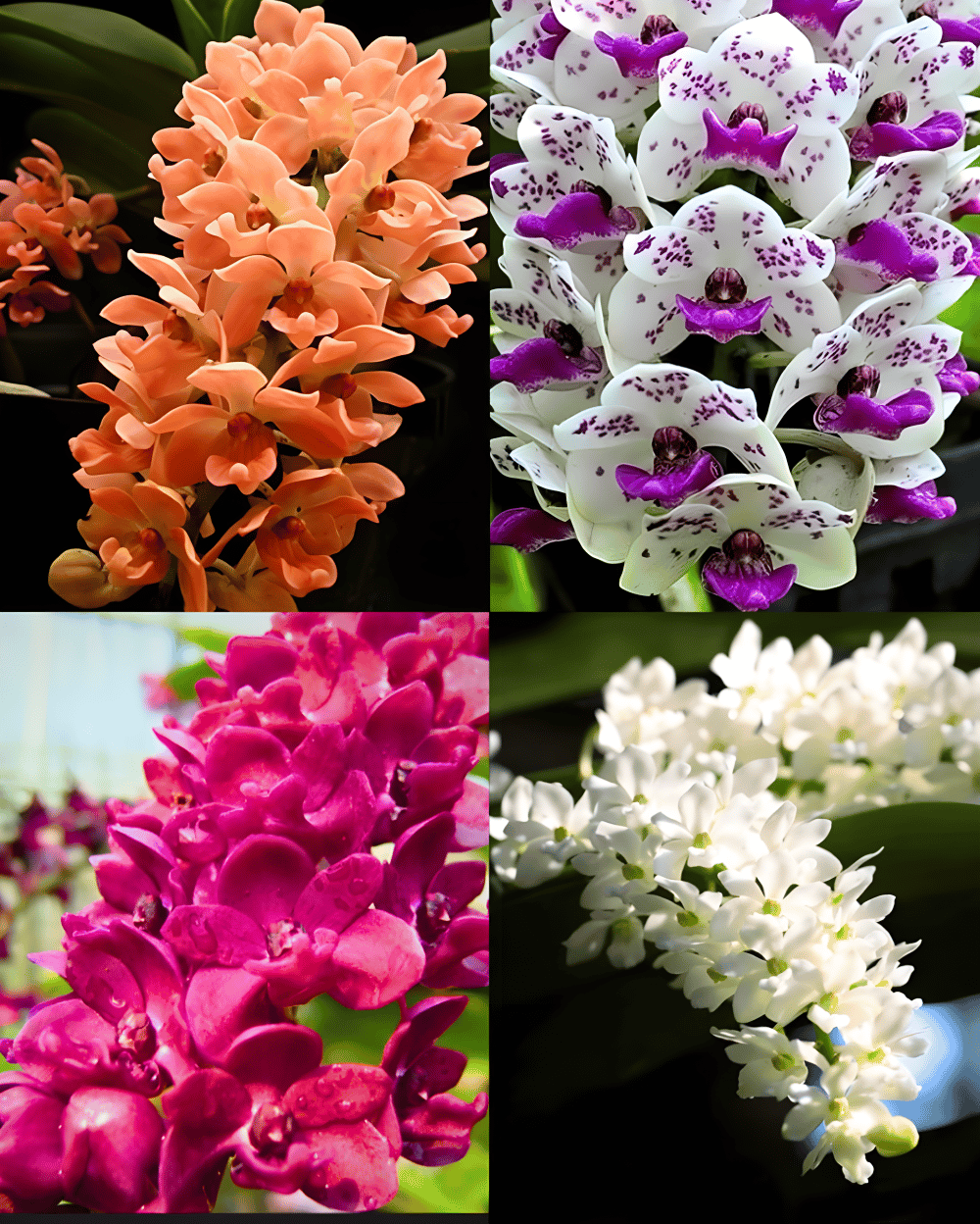 Rhynchostylis Orchid Species Assorted Without Flowers