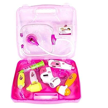 9900 Sunshine Doctor Set Pretend Play Toy with Light Sound Effects (Pink)