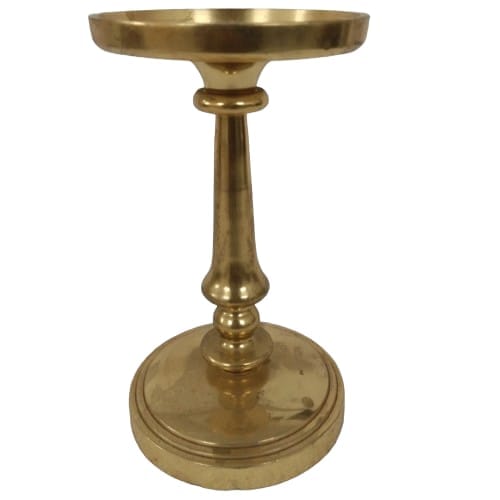 Decor D Planet / Brass Plated Pillar Candle Holder
