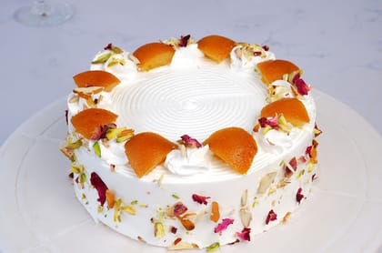 Vanilla Gulab Jamun Cake [Egg] __ Half Kg