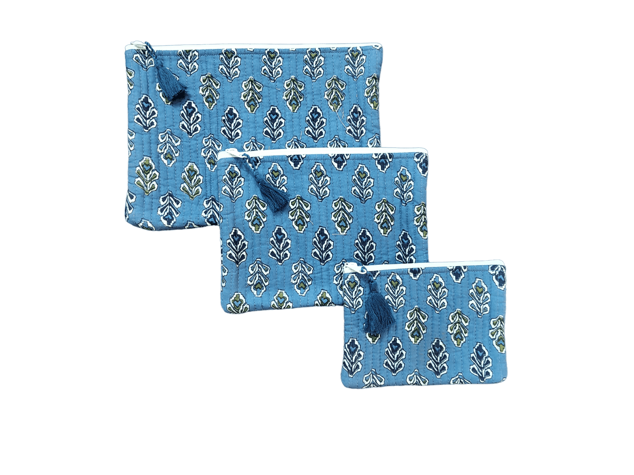 NIRJHARI Crafts Handmade Set of 3 Pouches