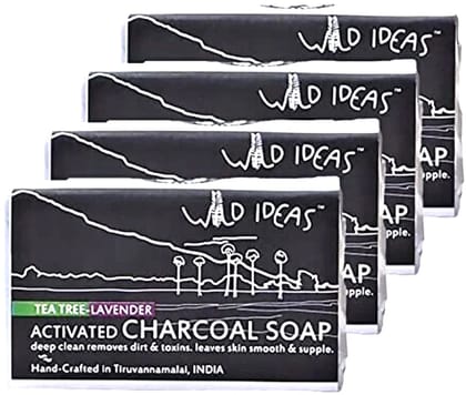 Wild Ideas Activated Charcoal Body Soap (Set of 4)