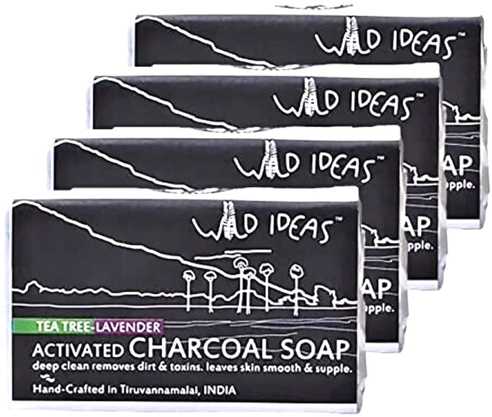 Wild Ideas Activated Charcoal Body Soap (Set of 4)