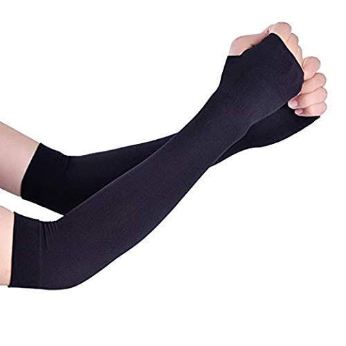 Chintels Nylon Arm Sleeve For Men & Women  (Free, Black) Pack of 4