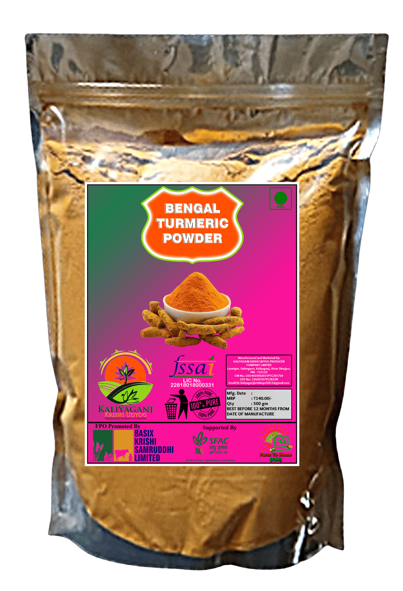 Bengal । Turmeric Powder । 500gm