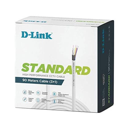 Secure Your Property: D-Link Standard CCTV Cable (90m) - Reliable & High-Performance for Security Cameras