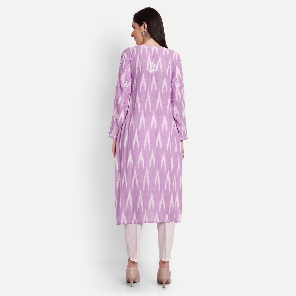 Lucknow Chikankari Hand Embroidered Kurta