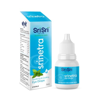 Sri Sri Tattva Srinetra Eye Drops - Soothing & Cooling | Protects Eyes From Dust, Pollution & Dirt | 5 ml