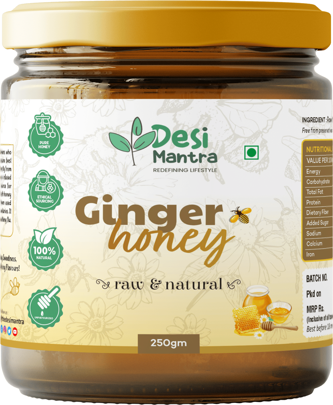 Ginger Honey - 250g