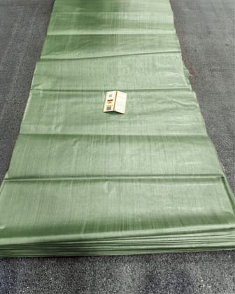 Silkmark Certified Pure Tussar Silk Fabric Sage Green Color-1226